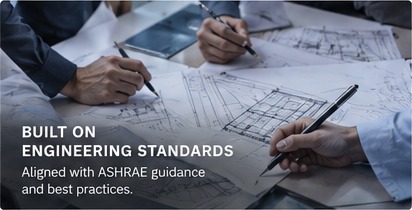 Engineers reviewing technical drawings